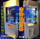 新概念鱼缸隔断生态鱼缸屏风玄关鱼缸水族箱带鞋柜创意玻璃鱼缸