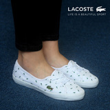 [现货] LACOSTE法国鳄鱼女鞋浅口系带休闲低帮鞋香港代购专柜正品