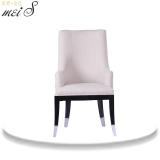 高端定制美式新古典实木餐椅 简约后现代棉麻布艺软包餐椅组合