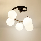 现代简约LED创意个性艺术吸顶灯饰 客厅卧室餐厅灯儿童房玻璃灯具
