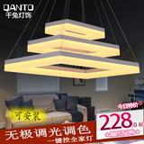 新款LED亚克力吊灯现代简约客厅灯长方形时尚卧室复式餐厅吊灯饰