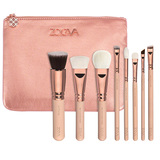 ZOEVA化妆刷8支套装玫瑰金粉色散粉刷腮红刷修容刷眼影刷八件套刷