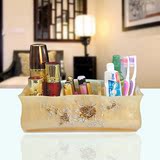 桌面收纳盒化妆品护肤品欧式韩国创意彩妆梳妆台整理收纳架整理盒
