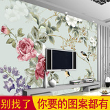 3d立体电视背景墙纸壁纸大型壁画无纺布墙布客厅卧室4D手绘花卉