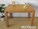 日式纯实木家具北欧式简约白橡木现代学生儿童抽屉书桌餐桌多用型