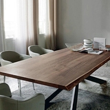美式乡村铁艺实木餐桌椅组合 办公桌 桌书桌 咖啡桌电脑桌 会议桌