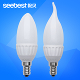 视贝照明LED单灯蜡烛拉尾灯超亮灯泡节能白光/暖光球泡灯E14灯头