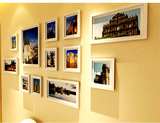 家居欧式客厅卧室挂墙12件套带卡纸照片墙相框组合创意挂墙相片墙