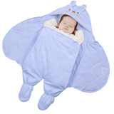 婴儿抱被纯棉春秋冬季包被新生儿抱毯春夏宝宝外出分腿睡袋两用品