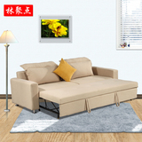 小户型田园多功能折叠沙发床1.8米 客厅伸缩布艺沙发床可拆洗组合