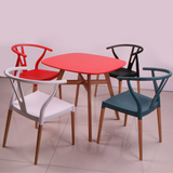 时尚餐椅家用简约洽谈宜家实木Y椅北欧极简设计师椅子创意咖啡椅