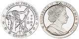 马恩岛 2004年 生肖系列 猴子 1克朗 纪念硬币