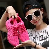 夏季女鞋透气运动鞋女轻便跑步鞋韩版学生鞋子平底单鞋网面乔丹鞋
