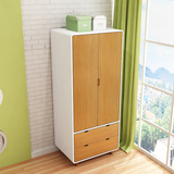 北欧格调小户型卧室两三门衣柜橡木衣柜简约现代日式实木衣柜