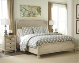 美式乡村白色做旧实木床法式1.8米双人布艺软床高端整套公主床