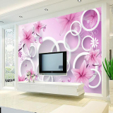 无缝3D立体客厅电视背景墙壁纸现代简约壁画欧式影视墙卧室墙布