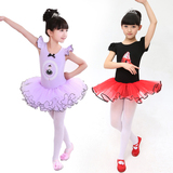 儿童小天鹅舞蹈衣服女童无袖演出服女童表演芭蕾舞裙子练功考级服