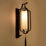 新中式铁艺壁灯现代简约客厅书房个性墙壁灯卧室床头创意过道壁灯