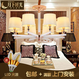 欧式水晶吊灯 简约大气客厅灯具后现代LED餐厅灯创意简欧卧室灯饰