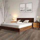 北欧日式实木床北美进口黑胡桃1.8米1.5米双人床现代简约卧室婚床