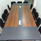 会议桌长桌办公桌椅简约洽谈桌大小型开会桌加厚长条桌板式现代