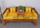 定制 红木沙发坐垫中式实木沙发垫罗汉床五件套飘窗海绵棕榈垫