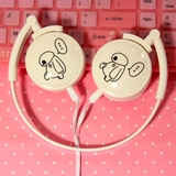 DIID 可爱卡通大白头戴式手机耳机 可折叠带麦便携男女音乐小米女