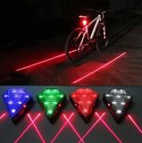 自行车充电式钻石激光平行线尾灯宝石激光投影尾灯山地车骑行装备