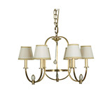 欧式北欧水晶吊珠6头黄铜全铜吊灯 现代美式别墅卧室客厅餐厅灯