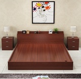 日式板式床实木床颗粒板榻榻米1.5米1.8米床儿童单人床简约双人床