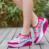 气垫女韩版网鞋女学生跑鞋女子旅游鞋女人夏季网布鞋女士松糕鞋女