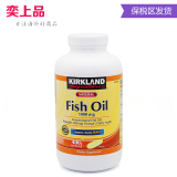 美国Kirkland柯克兰Fish Oil深海鱼油软胶囊400粒改善心血管三高