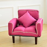 新款现代简约懒人沙发单人创意卧室客厅休闲沙发布艺椅可拆洗折叠