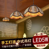 现代新中式吊灯led竹艺复古中国风吊灯客厅灯具工程餐厅铁艺灯饰