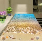 3D立体地板瓷砖 浴室客厅艺术地板 荷花鲤鱼3D地板 主题酒店地砖
