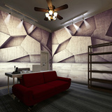 大型3D立体复古仿石墙定制壁画客厅酒店大堂玄关电视背景墙纸壁纸