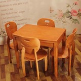 小户型折叠小餐桌餐桌椅组合简欧田园实木现代简约白色伸缩餐桌