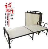 厂家直销低价叠床单人进口实木硬板午休铁床 简易带护栏儿童床
