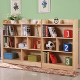 实木组合儿童书柜书架实木学生书柜简约现代书柜书架松木柜子