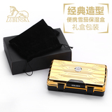 LUBINSKI鲁宾斯基雪茄盒 便携10支旅游装 ABS树胶保湿盒雪茄套