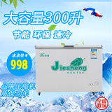 捷盛卧式冰柜商用冷柜300L单温家用冷冻肉柜茶叶冷藏柜饮料保鲜柜