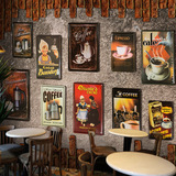 大型3D立体欧式复古商用壁纸茶馆西餐厅咖啡馆奶茶店工装墙纸壁画