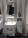 欧路莎小卫生间首选浴室柜洗脸盆带实用置物镜柜OLS-BC6010