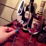 葡萄酒杯水晶玻璃红酒杯酒具套装大号高脚杯创意刻字礼物特价包邮