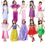 万圣节cosplay儿童演出服装迪士尼白雪公主角色扮演蓬蓬裙晚礼服