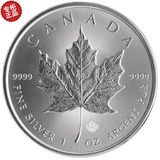 2016加拿大枫叶银币 枫叶1盎司银币 999纯银币 外国直达投资保值