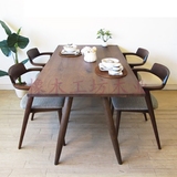 纯实木家具简约现代白橡木实木餐桌长方形桌子新款田园风格小户型