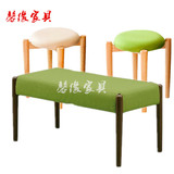 长条凳纯实木凳子圆凳床尾凳日式简约餐厅家具餐凳白橡木换鞋凳