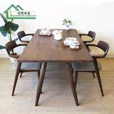 实木宜家餐桌椅简约饭桌餐桌北欧现代小户型白橡木餐桌日式家具