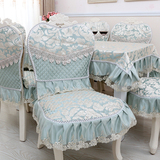 欧式餐椅防滑椅垫坐垫餐椅套宜家加大餐椅垫 茶几布 圆桌布可定做